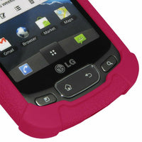 Amzer Silicone Skin Jelly Case for LG Optimus T - Hot Pink