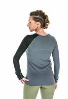 Iron Lily Women's Gladiatrix Long Sleeve Shirt, Grey, Medium