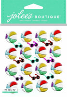 Jolee's Boutique Dimensional Stickers, Beach Ball Repeats