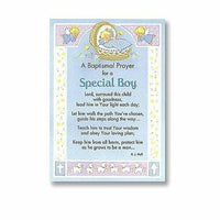 Abbey Gift 5" x 7" Boy Baptism Prayer Card Set of 6