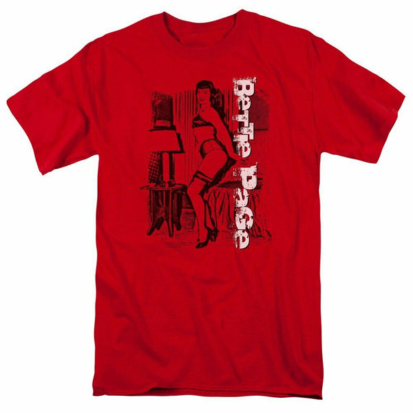 Trevco Men's Bettie Fancy Page Adult T-Shirt, Red, Medium