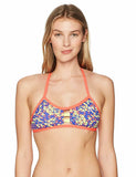 TYR Women's Modena Pacific Tieback Top, Red/Yellow, Large