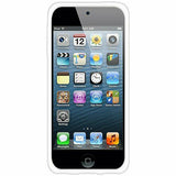 Amzer Soft Gel TPU Gloss Skin Fit Case Cover for Apple iPod Touch 5G Solid White