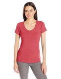 Antigua Women's Pep Shirt, Dark Red Heather, Medium
