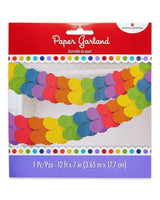 American Greetings Rainbow Paper Garland, Multicolor