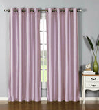 Window Elements Jane Faux Silk Grommet Extra Wide 54" x 95" Curtain Panel Lilac