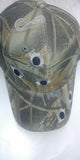 Adult Camouflage With Embroidered Bullet Holes Adjustable Fit Cap