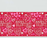 American Greetings 54" x 102" Valentine's Day Plastic Table Cover, Red