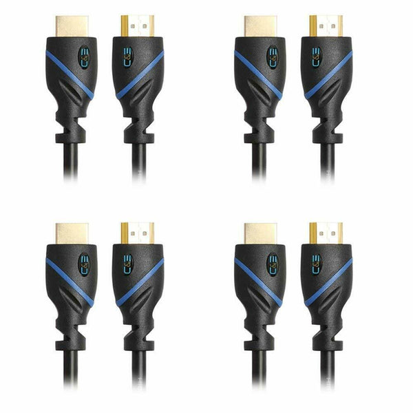 30ft (9.1M) High Speed HDMI Cable Male to Male with Ethernet Black 4 Pack