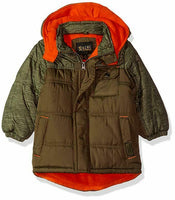 iXtreme Boys Space Dye Print Colorblock Puffer Olive Size 2T
