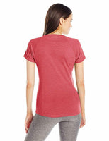 Antigua Women's Pep Shirt, Dark Red Heather, XL