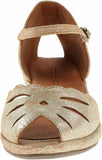 Gentle Souls by Kenneth Cole Women's Lily Moon Wedge Pump, Gold, 8.5