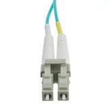 ED86303 10 Gigabit Aqua OM4 Fiber Optic Cable, LC/Multimode, Duplex, 50/125 3M 3