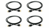 4 Pack Ultra Slim Series High Performance HDMI Cable with RedMere Technology 15'