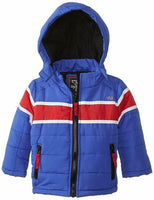 YMI Baby Boys' Jacket Bubble with Contrasting Horizontal Racing Stripe 18mths