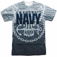 Trevco Men's Navy Force for Good Double Sided Adult T-Shirt Med