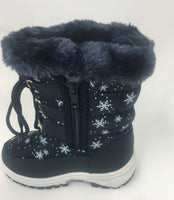 Fantiny B52-BY618 Warm Winter Boots, Navy, 23