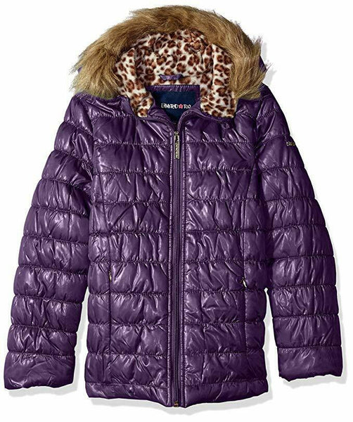 Limited Too Girls' Quilted Iridescent Puffer 6x