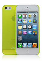 Jarv Super Slim Flexi Snap-on Case for iPhone 5 Clear Neon Green