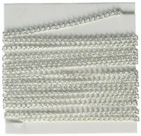 Darice 1 Piece Round Curb Chain, 21.81mm, Silver Plated Steel