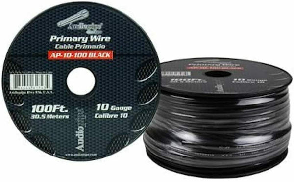 Audiopipe 10 Gauge 100Ft Primary Wire Black
