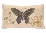 Heritage Lace Meadow Song Have Faith Pillow, 12 by 20-Inch, Natural