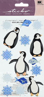 Sticko Christmas Stickers-Penguins