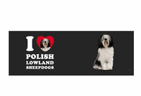 I Heart Polish Lowland Sheepdogs Jumbo Mug, 20-Ounce