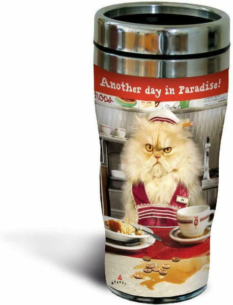 Another Day in Paradise Stainless Steel Lined Travel Tumbler, 16-Ounce