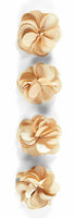 Jolee's Boutique Dimensional Stickers, Gold Satin Flowers