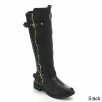 Forever Link Mango-21 Lady Boot, Black, 8.5