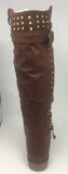 Unze LB1736 Womens Winter Boots, Brown, 5