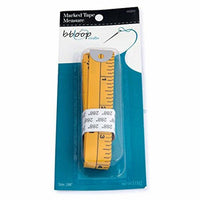 Bbloop Yardage Marked Tape Measure - 288" Two-sided Inch/Yard YELLOW