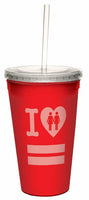 I Heart Equality-Women Traveler Double-Walled Cool Cup, 16 Oz
