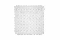 Heritage Lace Blue Ribbon Crochet Doily, 14 by 14-Inch, White