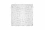Heritage Lace Blue Ribbon Crochet Doily, 14 by 14-Inch, White