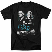 Trevco Men's Csi Do Not Cross Adult T-Shirt, This Black, Medium