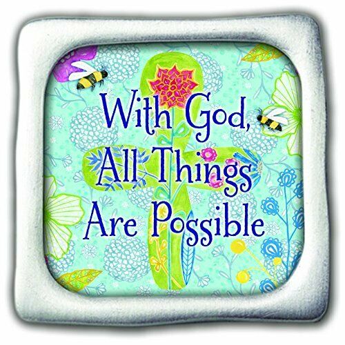 Cathedral Art SIM126 with God All Things Are Possible Inspirational Magnet