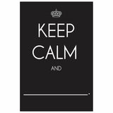 Wallies Peel and Stick Keep Calm And…Chalkboard Wall Decal, 12-inch x 18-inch
