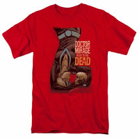 Trevco Men's Doctor Mirage Talks to The Dead Adult T-Shirt, Red, Medium