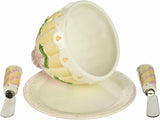 ATD 50107 2.75 Inch Cake Themed Butter and Cheese Server Set