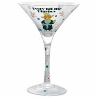 Westland Giftware 7-Inch Playboy Martini Glass, 7-Ounce