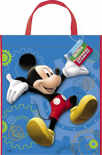 Unique Large Plastic Mickey Mouse Goodie Bag, 13" x 11"