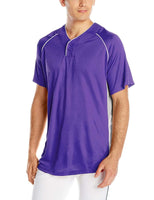 Wilson Sporting Goods Double Bar Mesh 2-Button Jersey, Adult Large, Purple