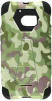 HR Wireless Cell Phone Case for HTC M10 Camouflage Green+Black