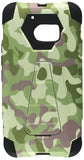 HR Wireless Cell Phone Case for HTC M10 Camouflage Green+Black