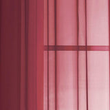 Voile Extra Wide 56 x 90 in. Rod Pocket Curtain Panel, Burgundy