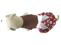 Flower Power Dress with White Bow for Pets, Large