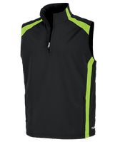 Charles River Apparel Men's Soft Shell Vest Black/Lime 9529 Small
