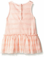 Marmellata Baby Girls' Sleeveless Sundress and Diaper Cover, Peach, 18M